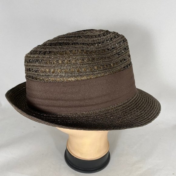 Scala Classic Fedora Pinch Front Hat 100% SISAL - Picture 11 of 13